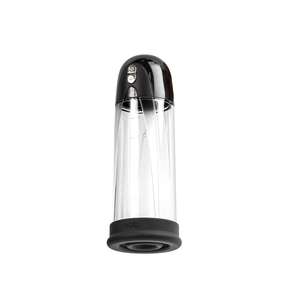 VeDO Pump Rechargeable Vacuum Penis Pump - Just Black
