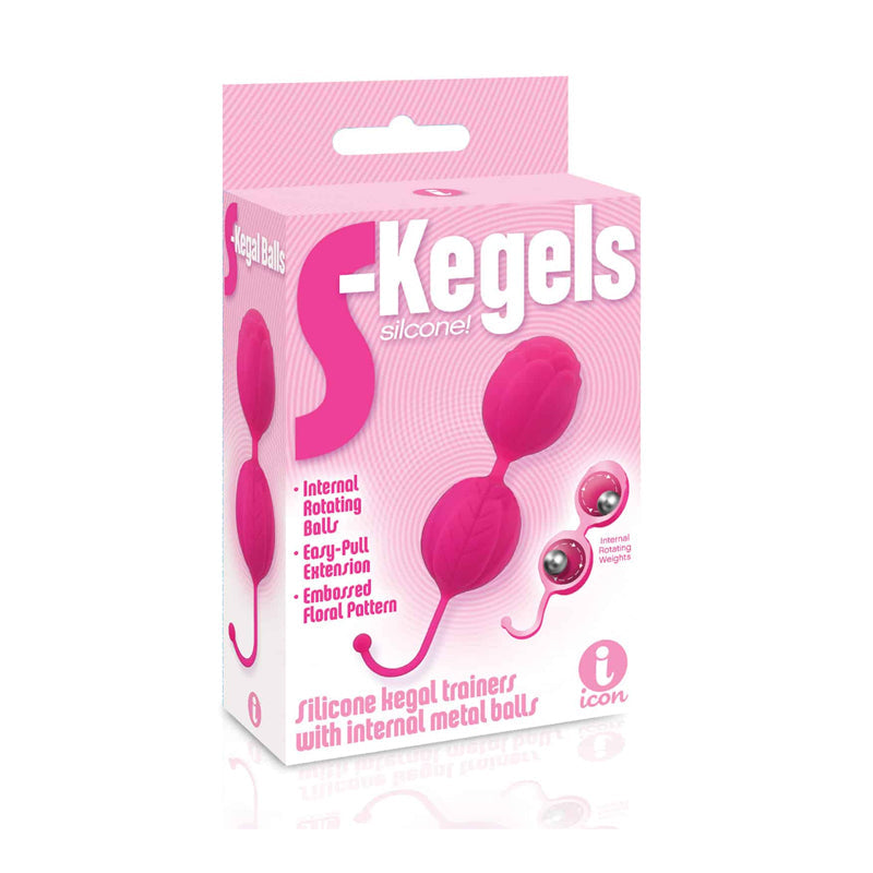 The 9's S Kegels Silicone Kegel Balls-Pink