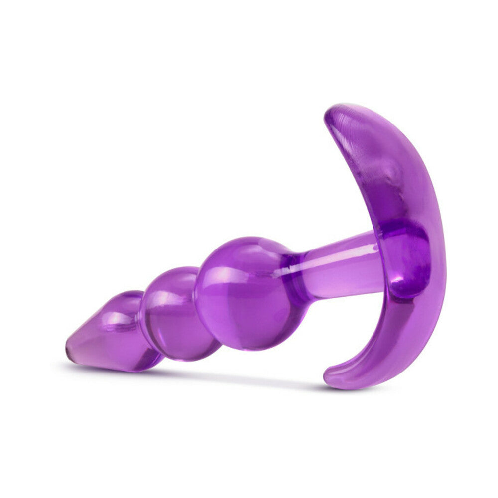 B Yours. Triple Bead Anal Plug-Purple