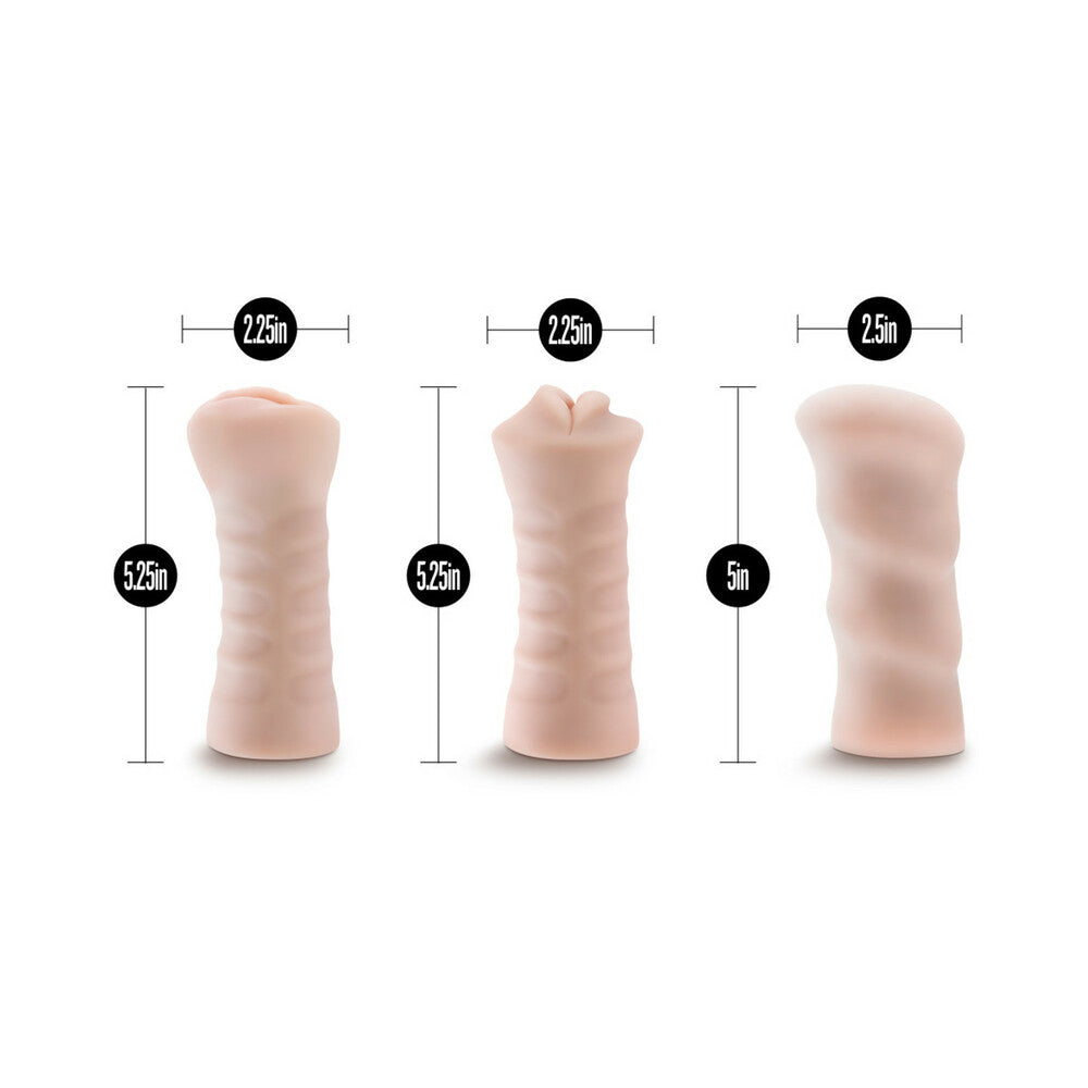 M for Men Soft and Wet Self-Lubricating Vibrating 3-Pack