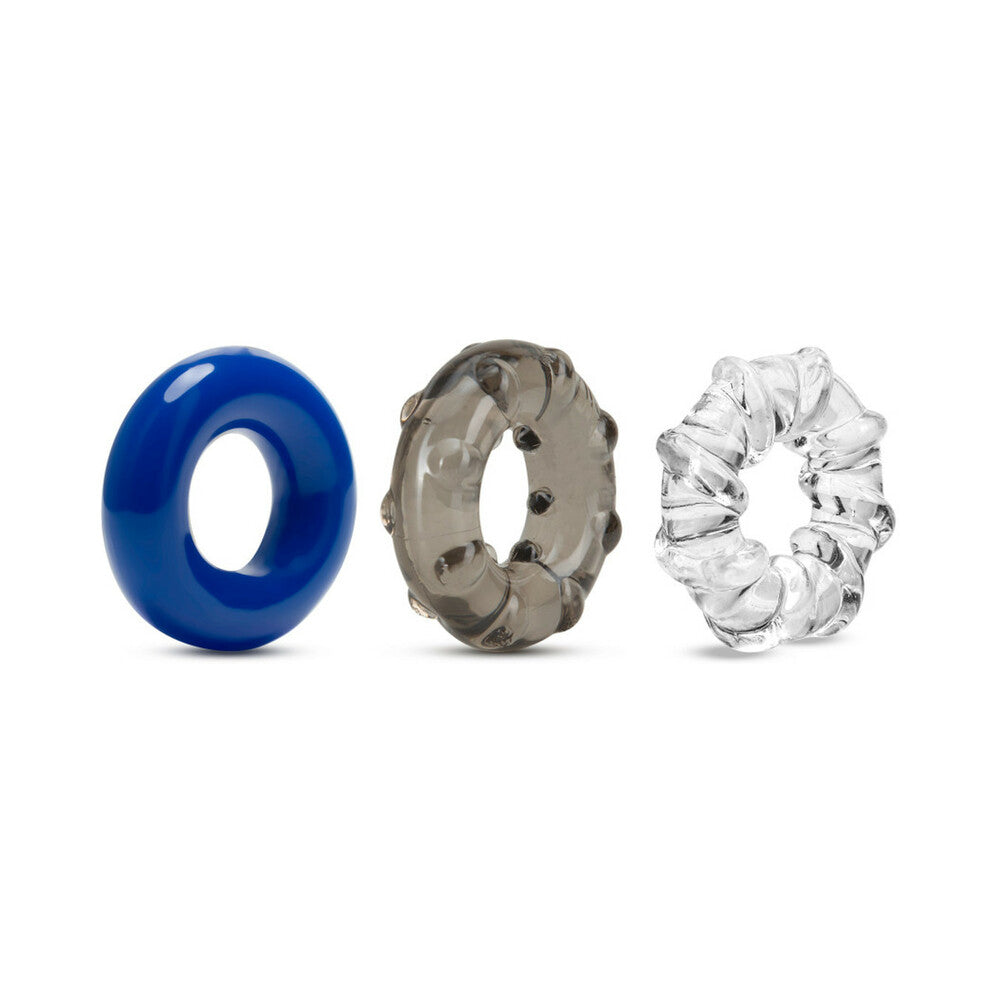 Stay Hard Triple Stretch 3 Pack Cock Rings
