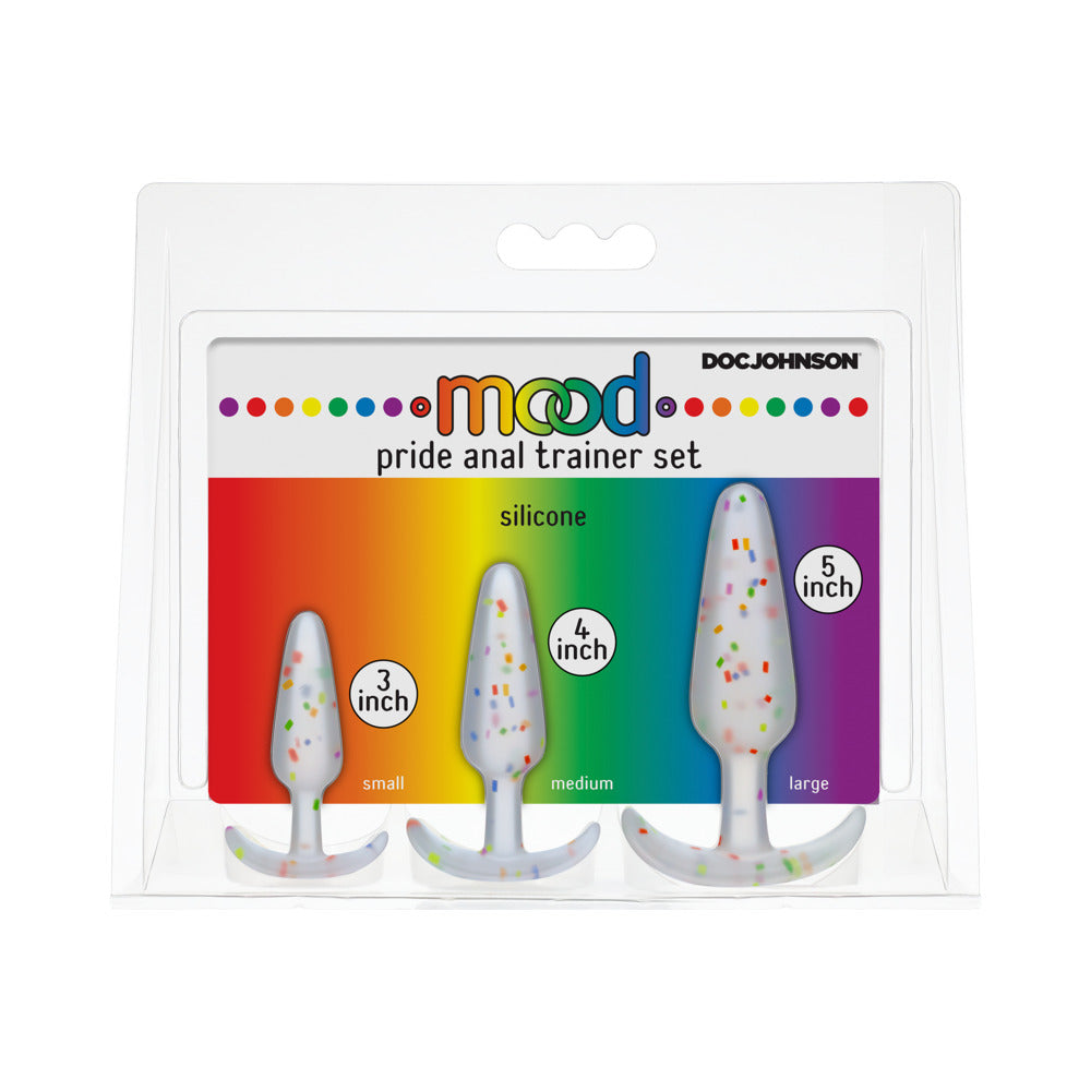 Mood Pride Anal Trainer Set - Multi Colored Set of 3