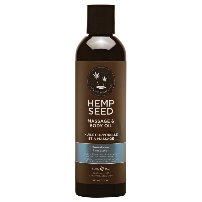 Earthly Body Massage & Body Oil - 8 oz Sunsational