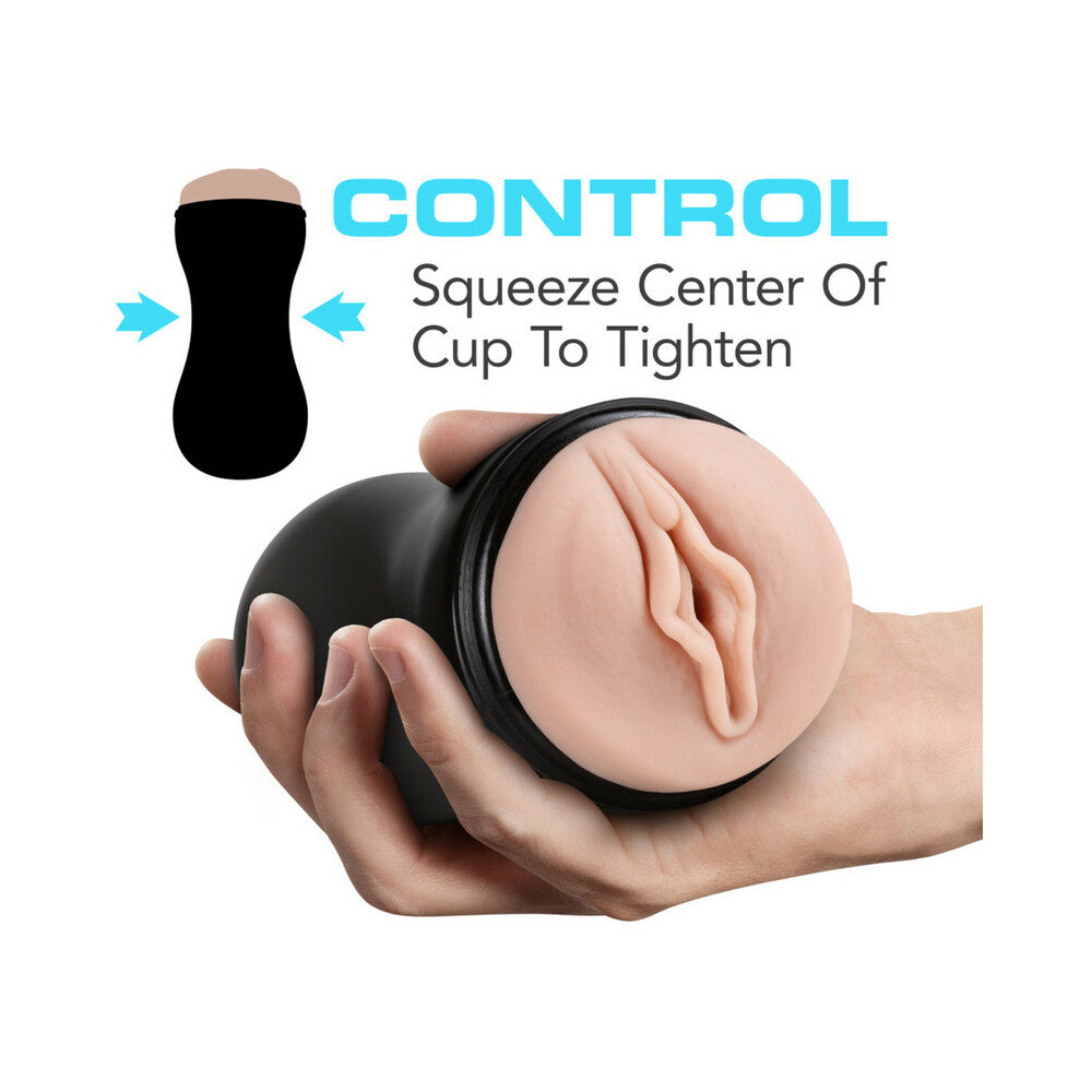 Blush M for Men Soft & Wet Pussy with Pleasure Orbs Self Lubricating Stroker - Vanilla