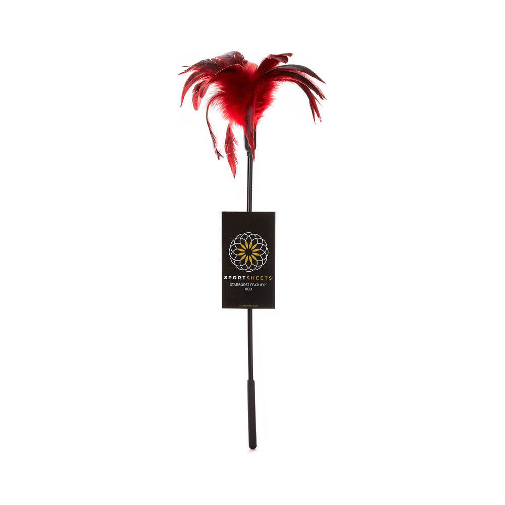 Sportsheets Body Tickler Starburst Feather - Red