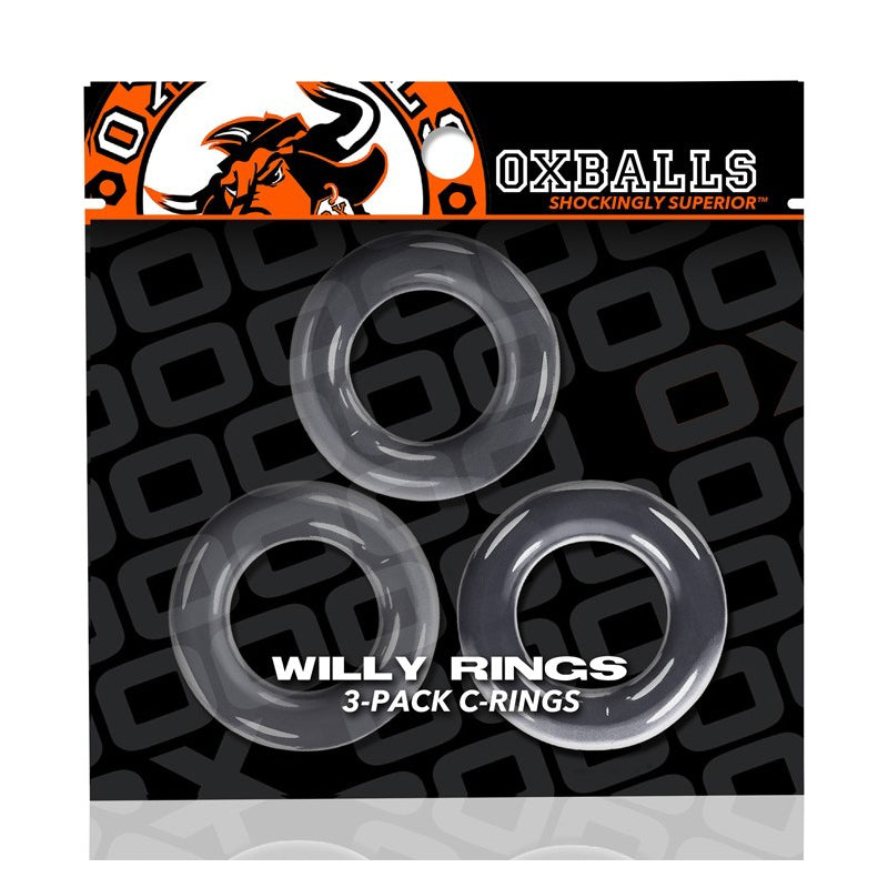Oxballs Willy Rings - Clear Pack of 3