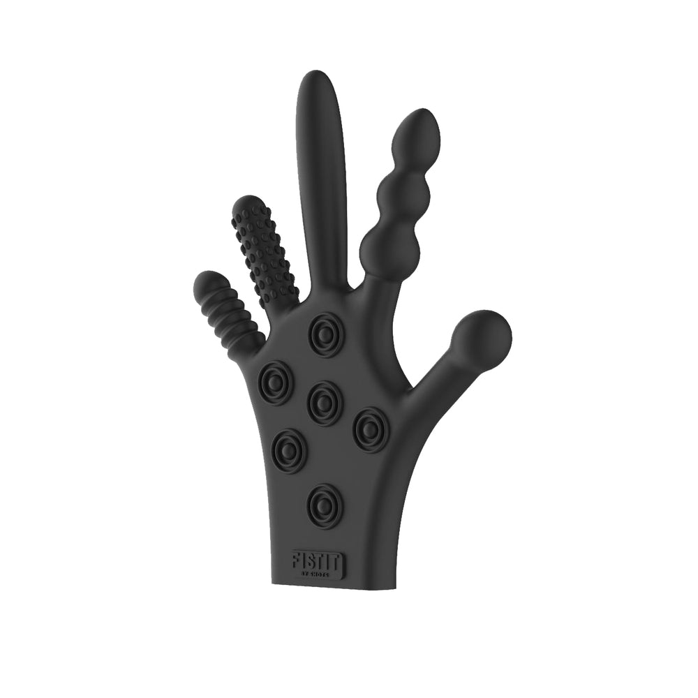 Shots Fistit Silicone Stimulation Glove - Black