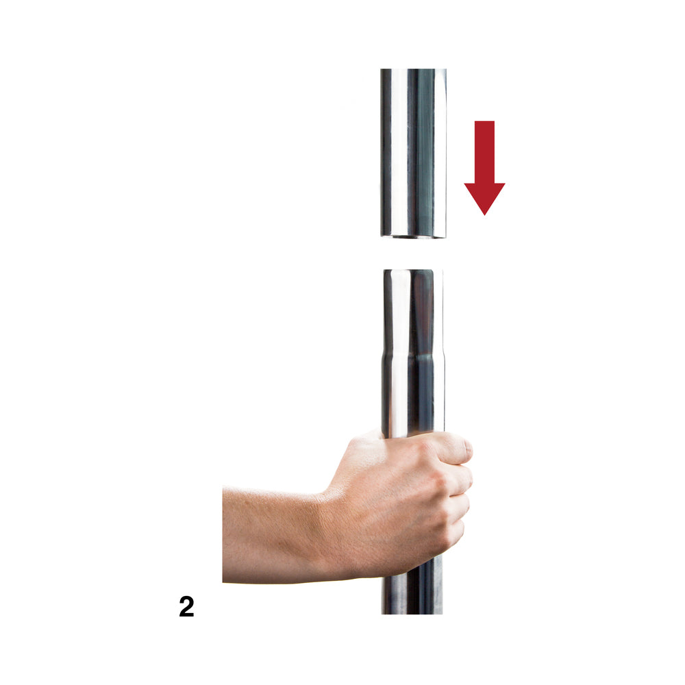Shots Ouch Dance Pole - Silver