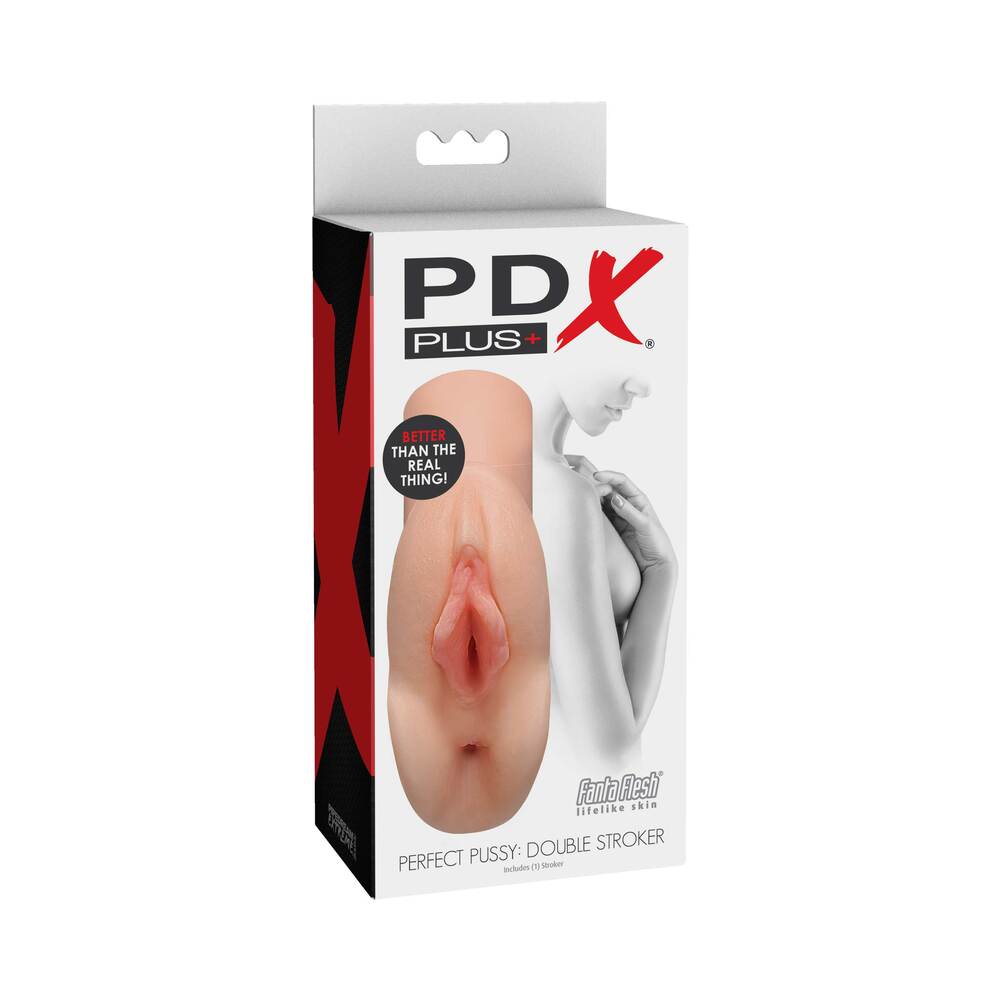 PDX Plus Perfect Pussy Double Stroker-Light