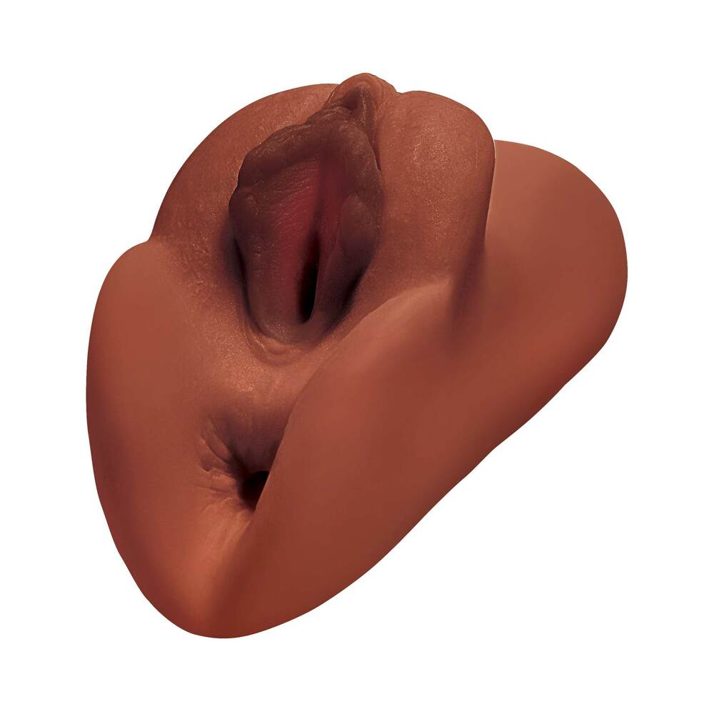 PDX Plus Perfect Pussy Double Stroker - Brown