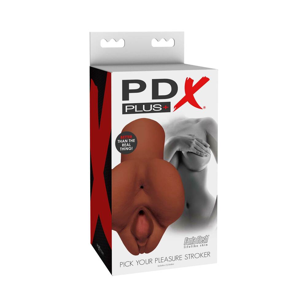 PDX Plus Pick Your Pleasure Stroker - Brown