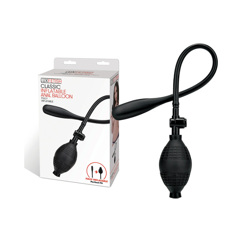 Lux Fetish Classic Inflatable Anal Balloon - Black