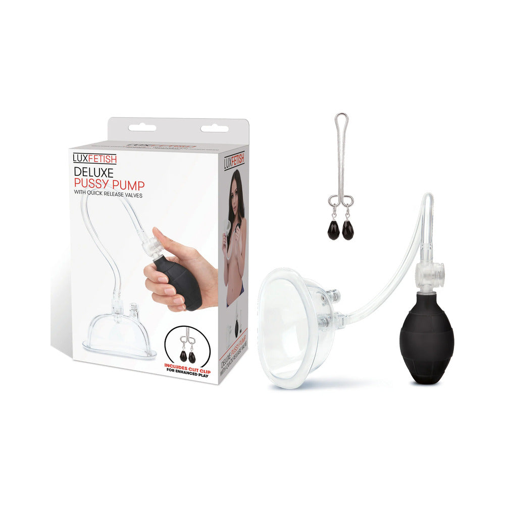 Lux Fetish Deluxe Pussy Pump w/Quick Release Valves