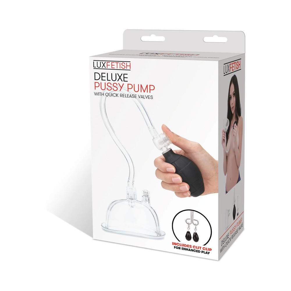 Lux Fetish Deluxe Pussy Pump w/Quick Release Valves