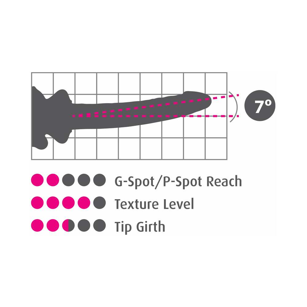 Icicles No. 86 Hand Blown Glass Massager w/Suction Cup - Pink