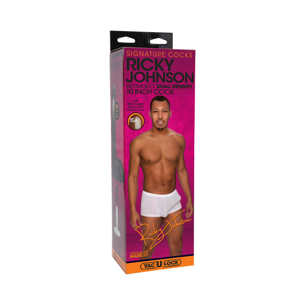 Signature Cocks ULTRASKYN 10" Cock w/Removable Vac-U-Lock Suction Cup - Ricky Johnson