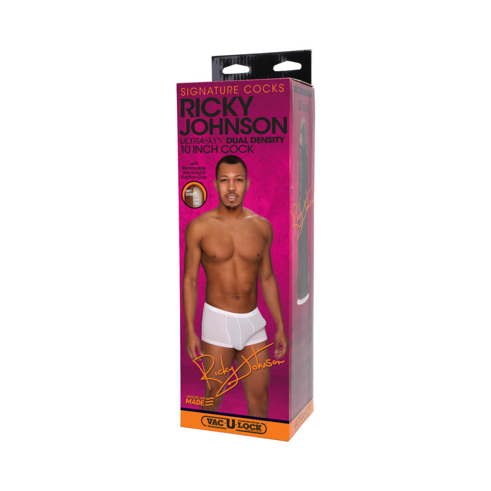 Signature Cocks ULTRASKYN 10" Cock w/Removable Vac-U-Lock Suction Cup - Ricky Johnson