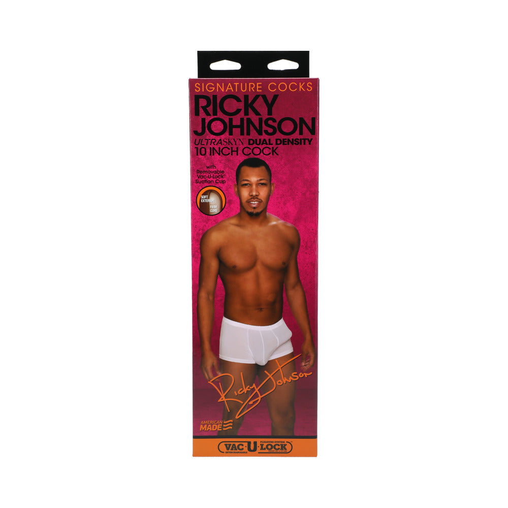 Signature Cocks ULTRASKYN 10" Cock w/Removable Vac-U-Lock Suction Cup - Ricky Johnson