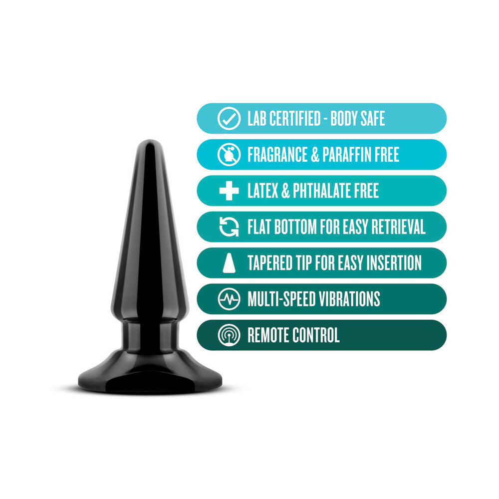 Anal Adventures Basic Vibrating Anal Pleaser Black