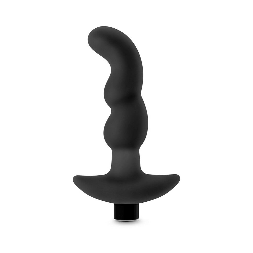 Anal Adventures Platinum Silicone Vibrating Prostate Massager 03 Black