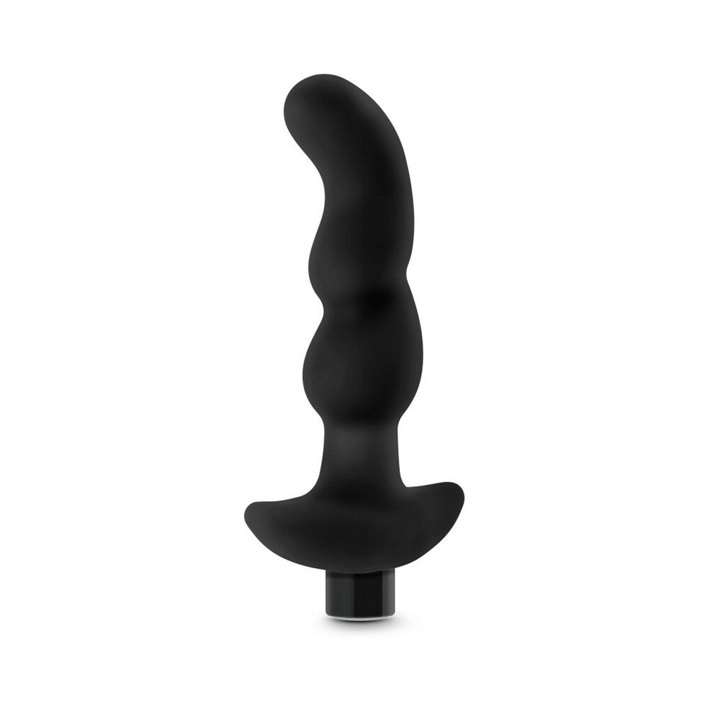 Anal Adventures Platinum Silicone Vibrating Prostate Massager 03 Black