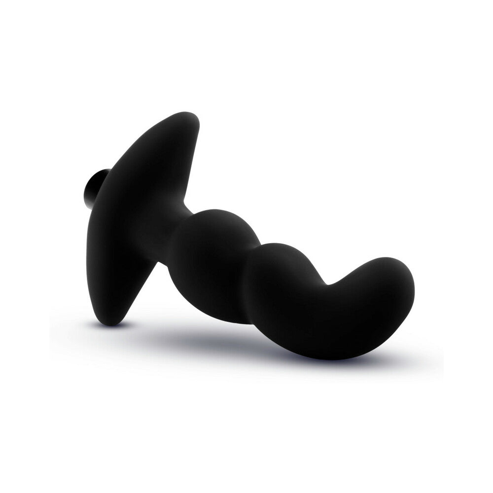 Anal Adventures Platinum Silicone Vibrating Prostate Massager 03 Black