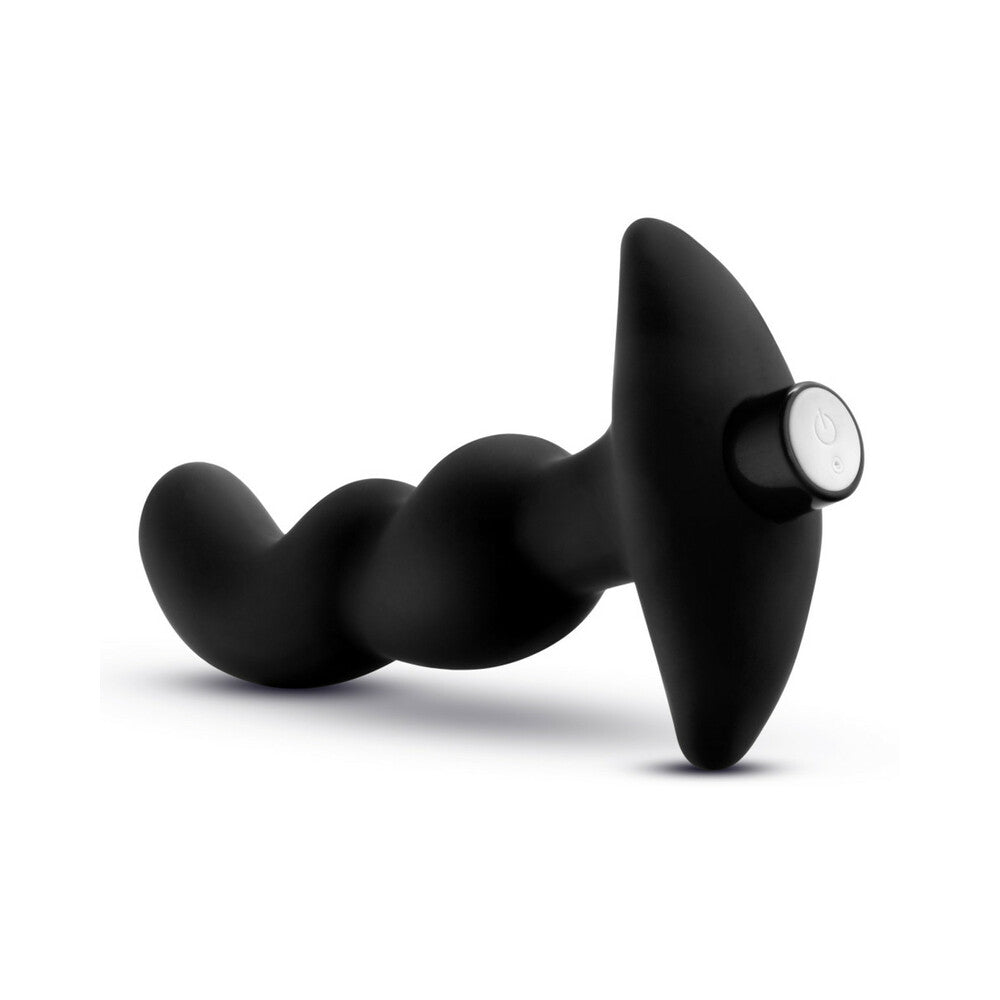 Anal Adventures Platinum Silicone Vibrating Prostate Massager 03 Black