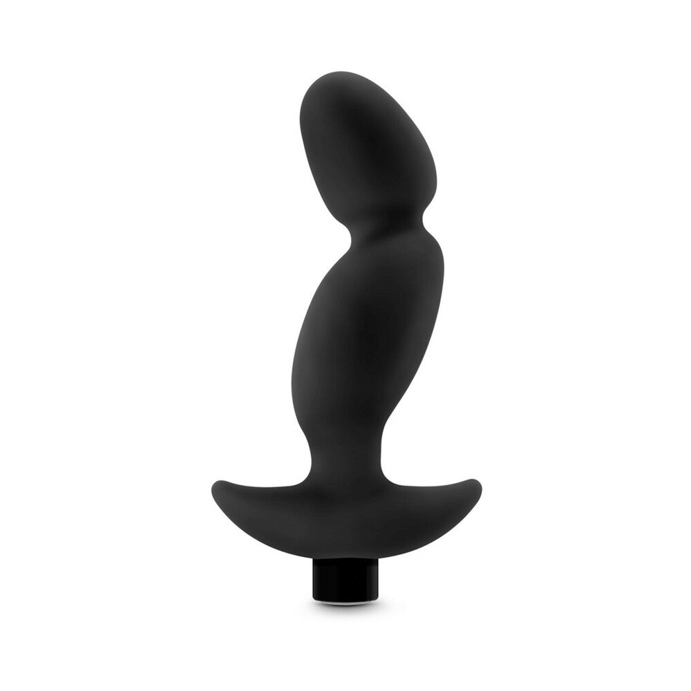 Anal Adventures Platinum Silicone Vibrating Prostate Massager 04 -Black