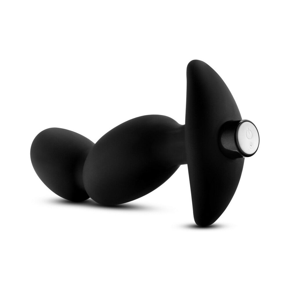 Anal Adventures Platinum Silicone Vibrating Prostate Massager 04 -Black