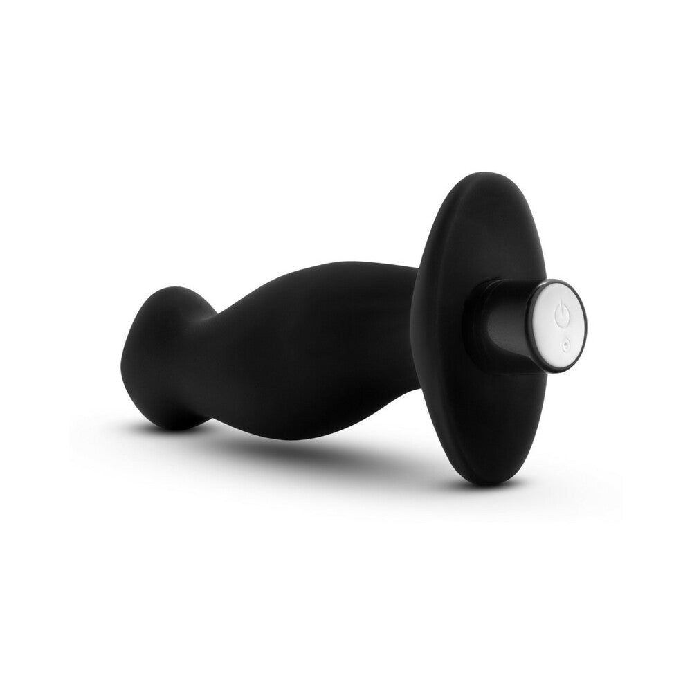 Anal Adventures Platinum Silicone Vibrating Prostate Massager 02 -Black