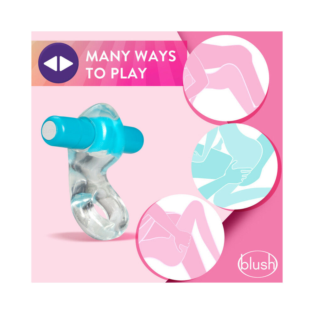 Play with Me Delight Vibrating C-Ring-Blue