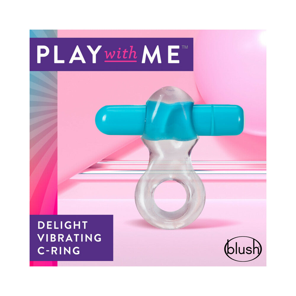 Play with Me Delight Vibrating C-Ring-Blue