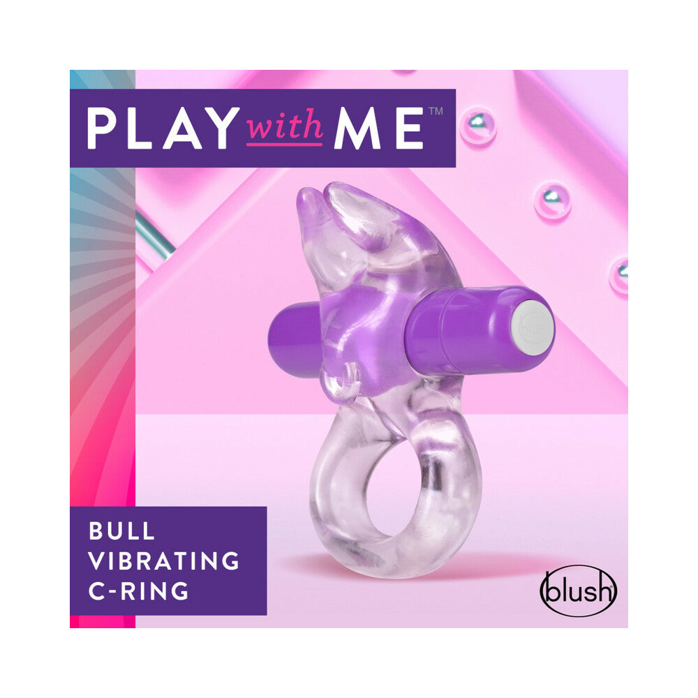 Play with Me Bull Vibrating C-Ring-Purple
