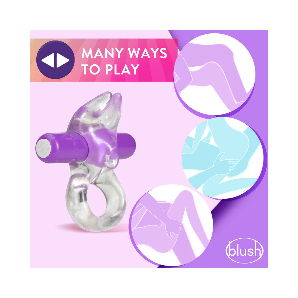 Play with Me Bull Vibrating C-Ring-Purple