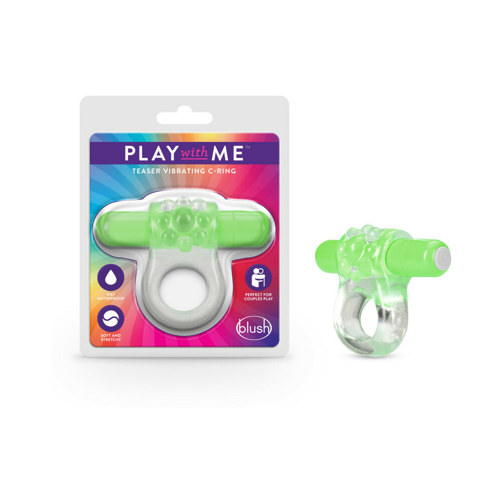 Play with Me Teaser Vibrating C-Ring–Green