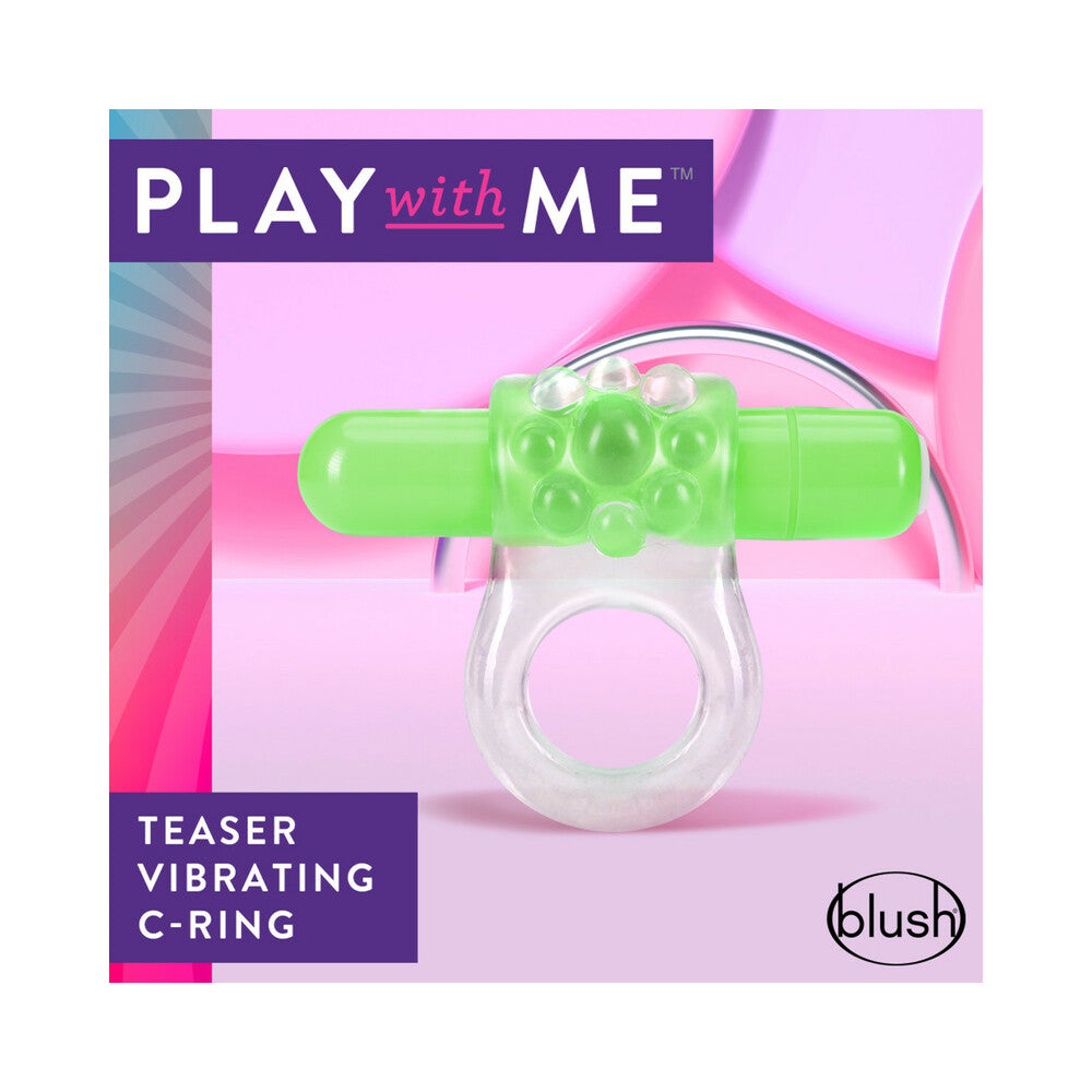Play with Me Teaser Vibrating C-Ring–Green