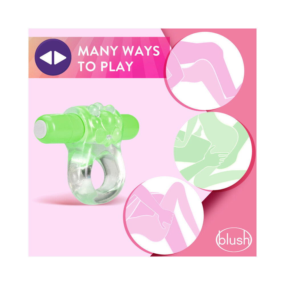 Play with Me Teaser Vibrating C-Ring–Green