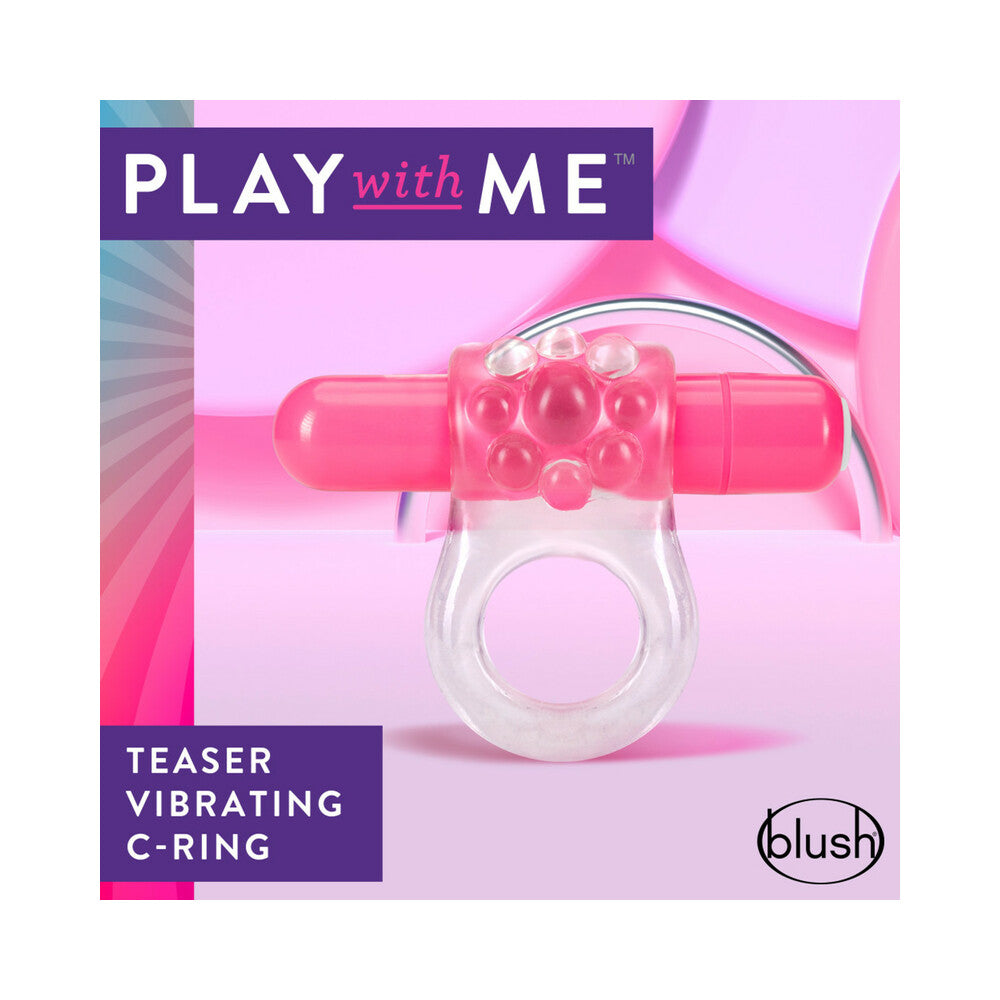 Play with Me Teaser Vibrating C-Ring–Pink