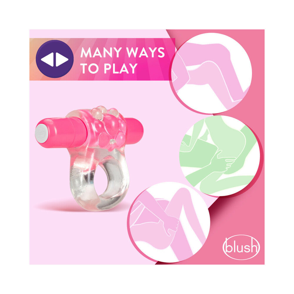 Play with Me Teaser Vibrating C-Ring–Pink