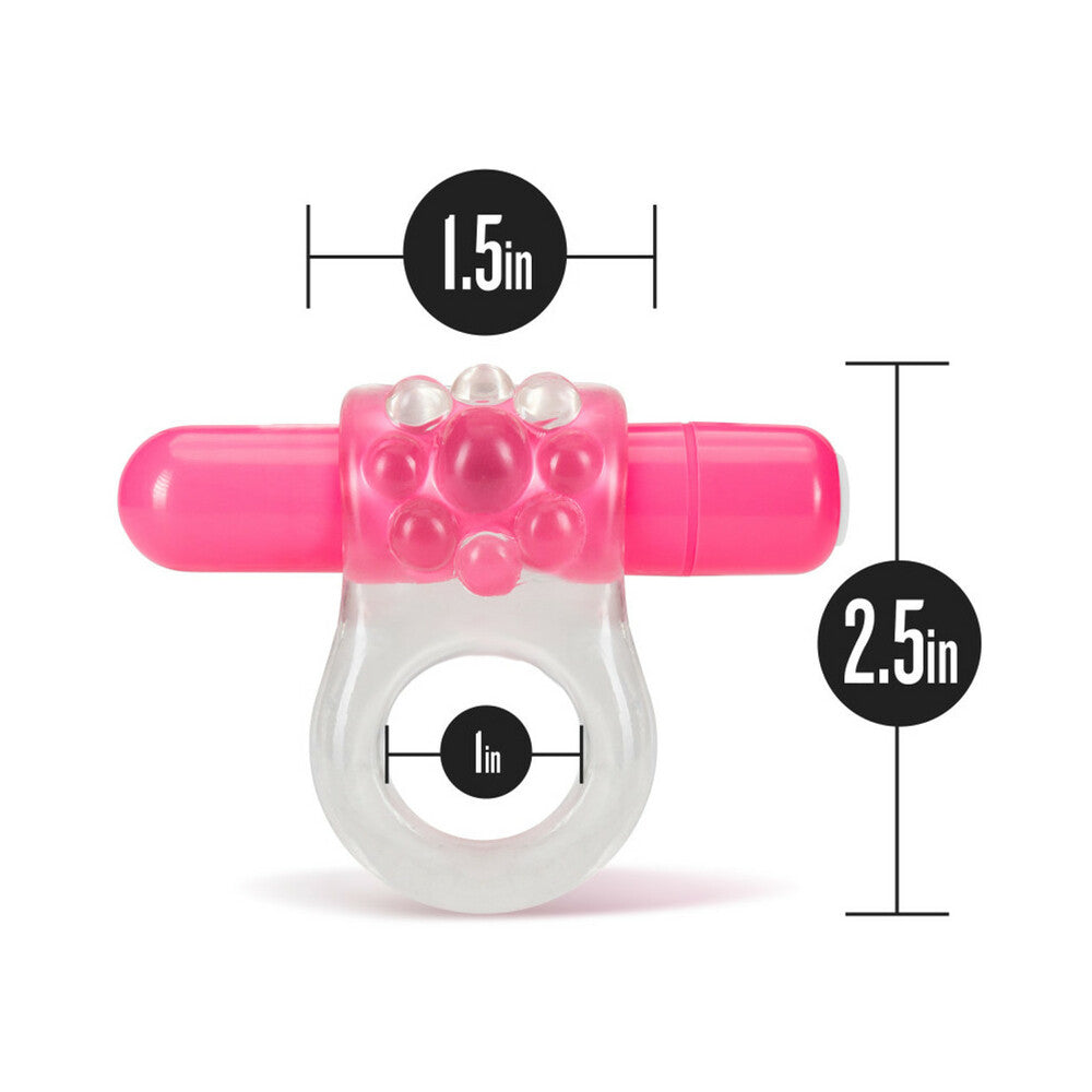 Play with Me Teaser Vibrating C-Ring–Pink