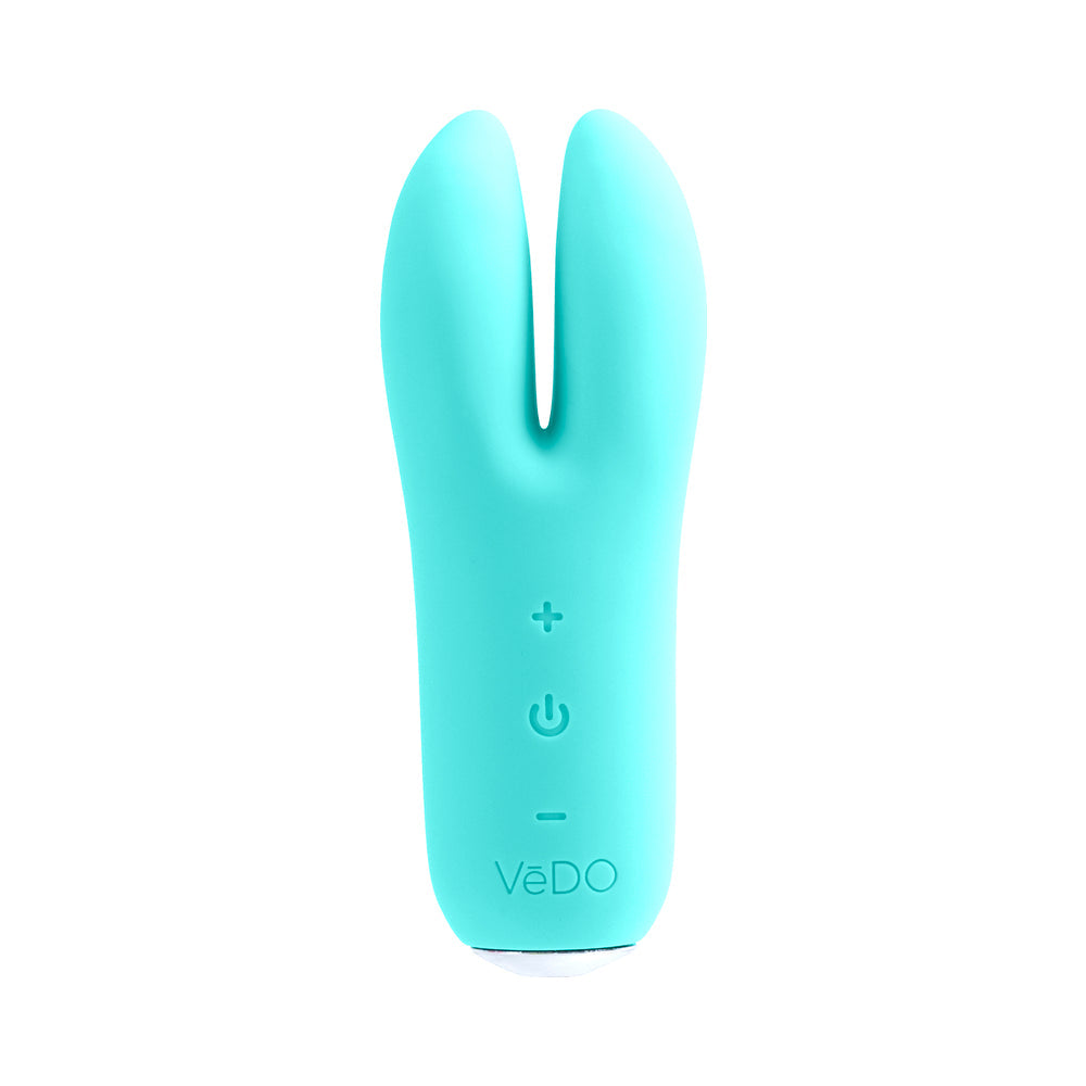 VeDO Kitti Rechargeable Dual Vibe - Tease Me Turquoise