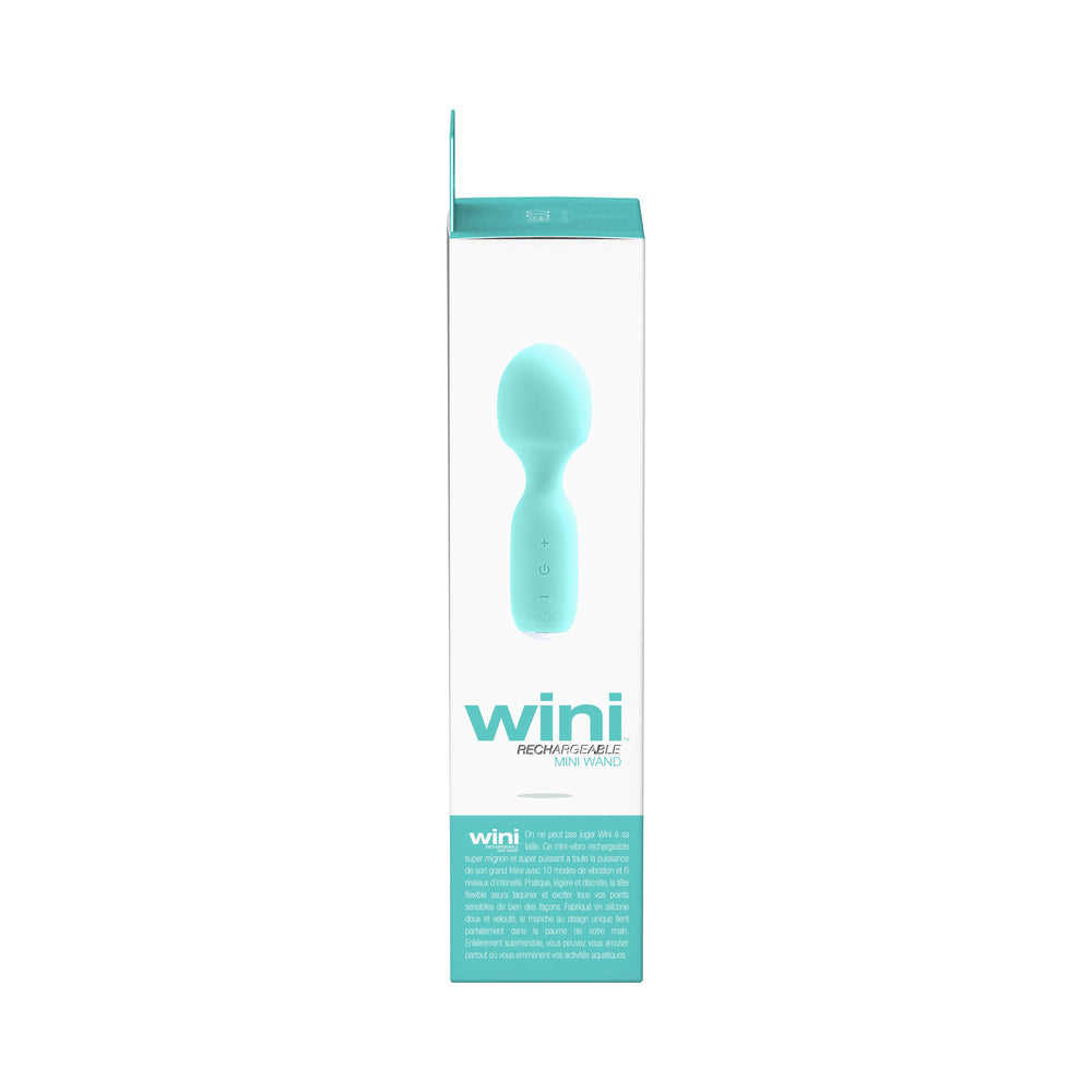 VeDo Wini Rechargeable Mini Wand - Tease Me Turquoise