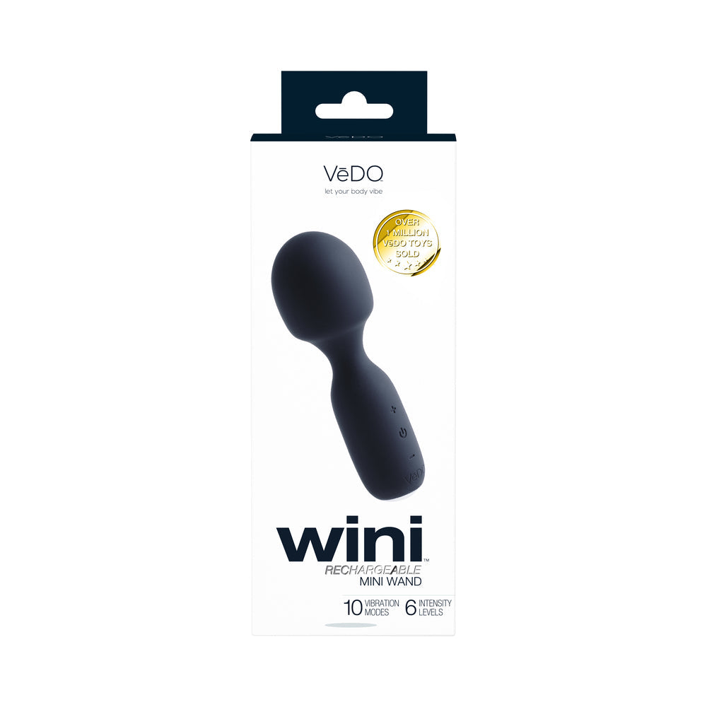 VeDo Wini Rechargeable Mini Wand - Just Black