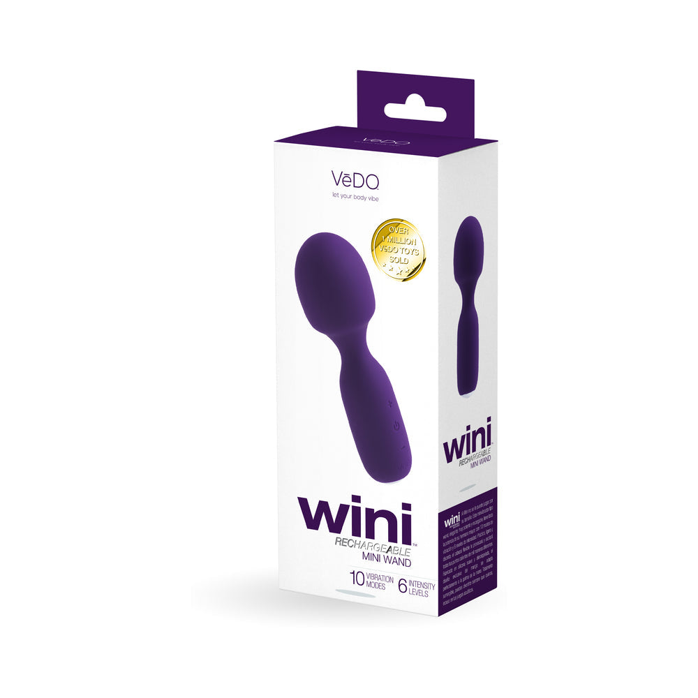 VeDo Wini Rechargeable Mini Wand - Deep Purple