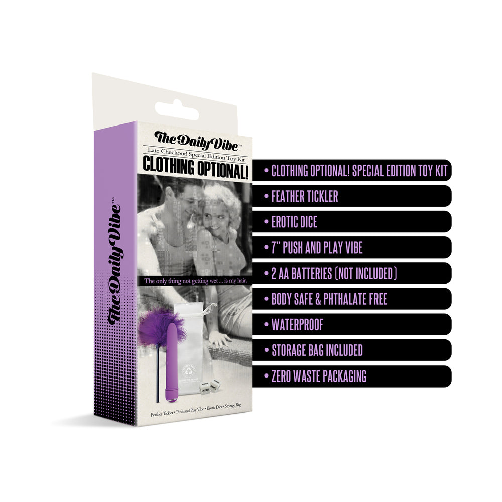 The Daily Vibe Clothing is Optional Kit - Purple
