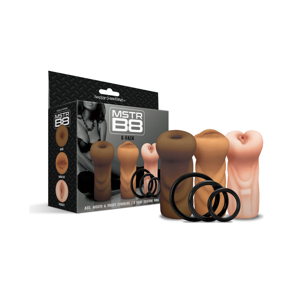MSTR B8 Stroker Set w/C-Rings - Assorted Pack of 3