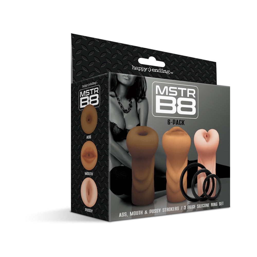 MSTR B8 Stroker Set w/C-Rings - Assorted Pack of 3