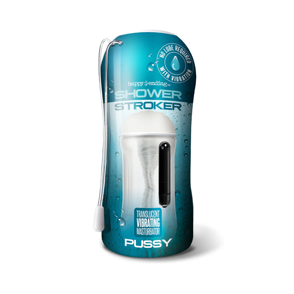 Shower Stroker Vibrating Pussy - Clear