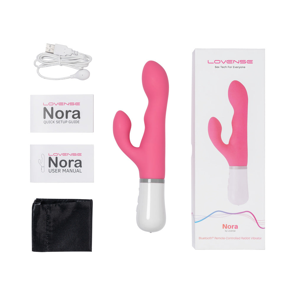 Lovense Nora Rotating Head Rabbit - Pink