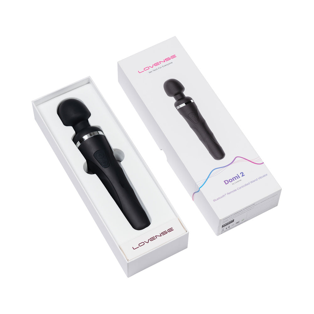 Lovense Domi 2 Flexible Rechargeable Mini Wand - Black